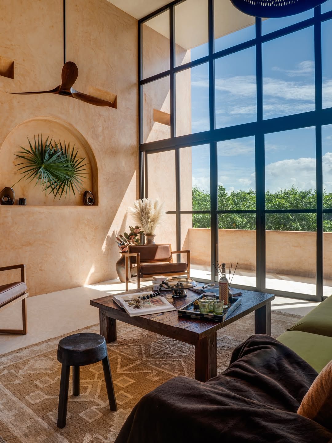 Interiores en tadelakt, Casa Coco Lou, Holbox